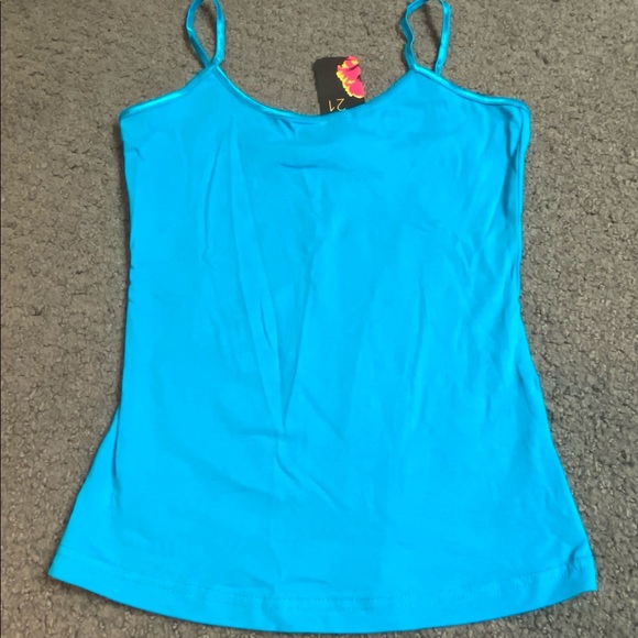 Forever 21 Spaghetti Strap Tank Top Cami Blue S